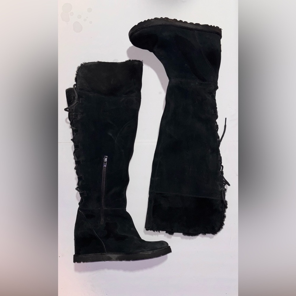 Y2K UGG Womens Classic Femme Black Fashion Boots Size 10